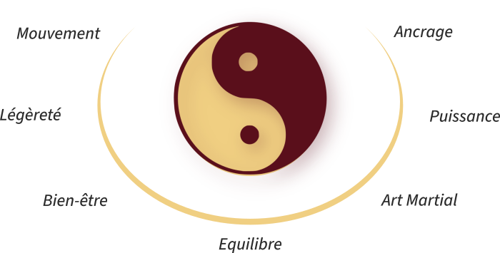 Le Yin Yang, symbole du Tai Chi Chuan